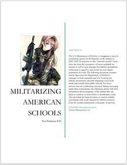 MILITARIZING AMERICAN SCHOOLS: Post Pandemic 2023
